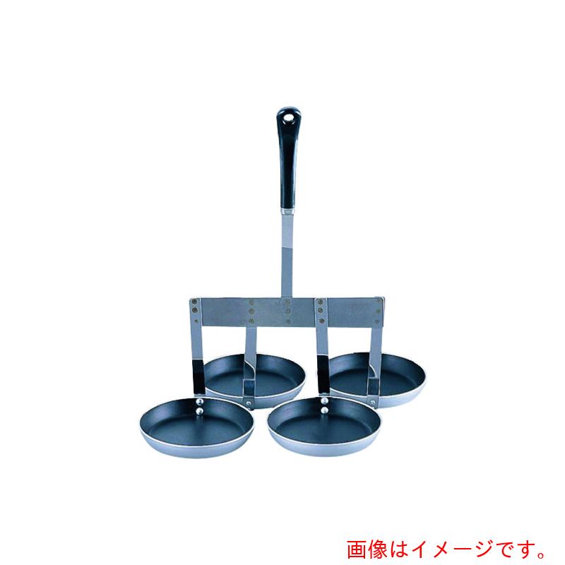 遠藤商事（TKG）　ＳＡフッ素加工　４連式カキ揚レードル　【品番：BKK1001】