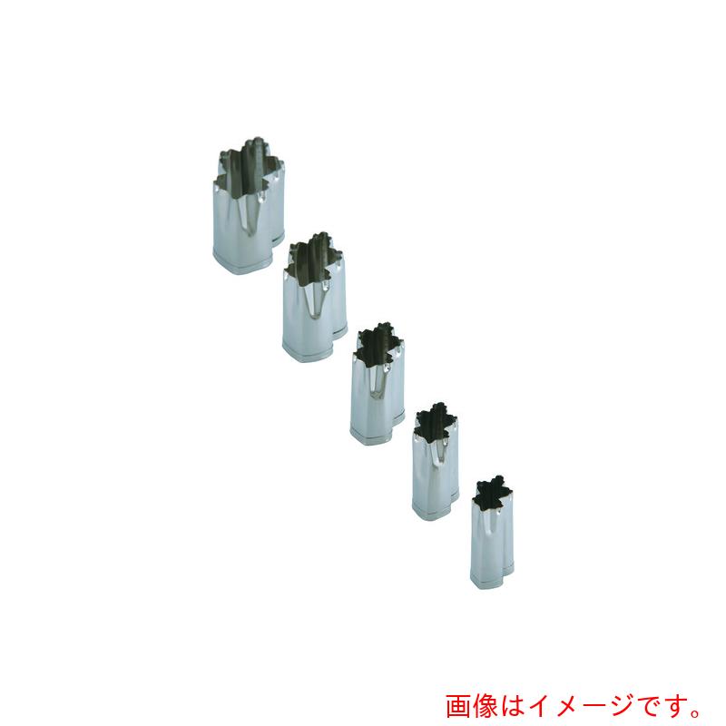 遠藤商事（TKG）　ＳＡ１８－８手造り業務用抜型（５ヶ組）　菊の葉　【品番：BNK09029】