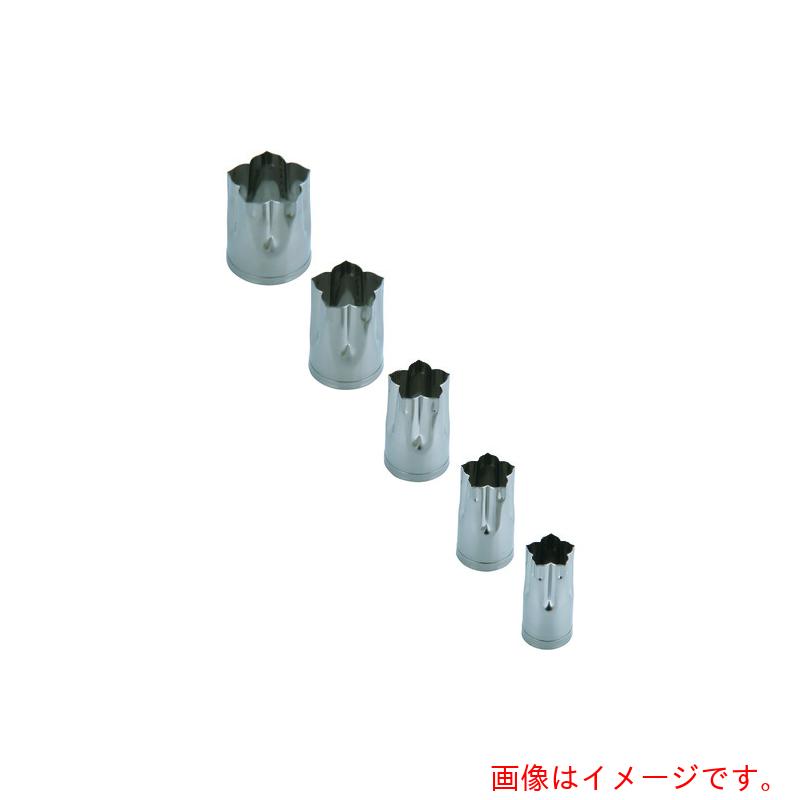 遠藤商事（TKG）　ＳＡ１８－８手造り業務用抜型（５ヶ組）　桔梗　【品番：BNK09032】