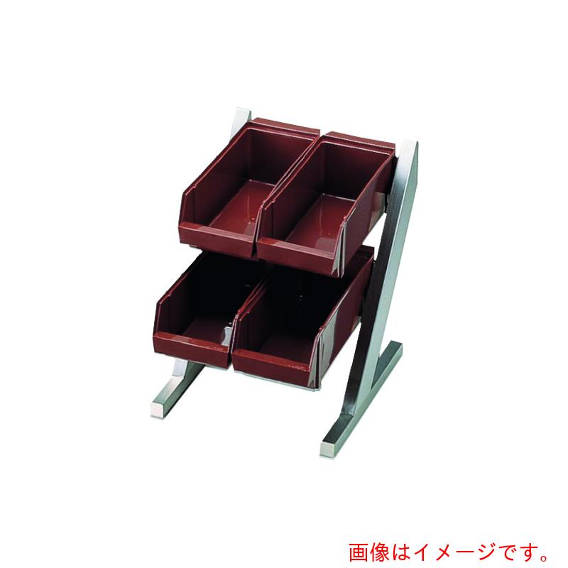 遠藤商事（TKG）　ＳＡ１８－８コンパクトオーガナイザー　２段２列（４ヶ入）ブラウン　【品番：EOC143】