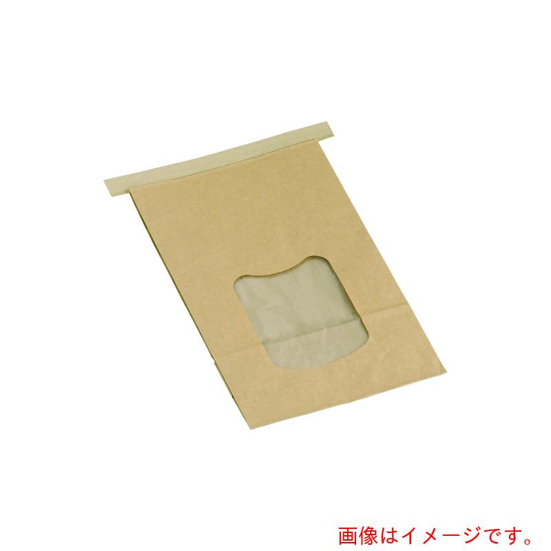 遠藤商事（TKG）　水野産業　クラフト窓付きティンタイ袋（ワイヤー付）　Ｌ（４００枚入）　【品番：GHK0703】