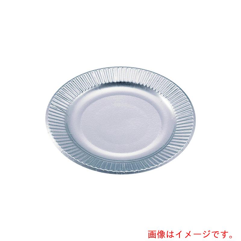 遠藤商事（TKG）　水野産業　紙皿シルバープレート（１００枚入）　８号　【品番：GPL1605】