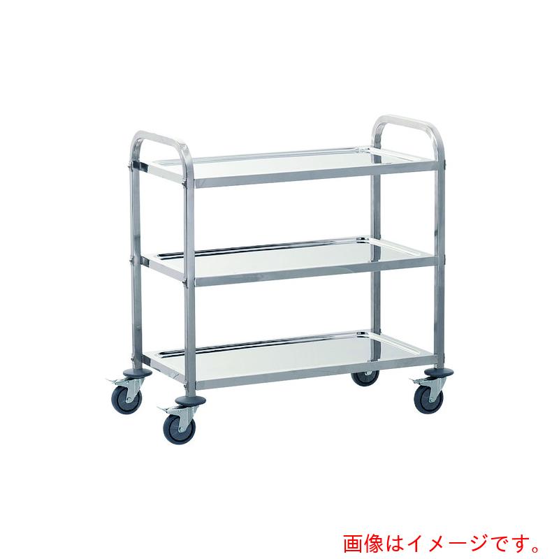 【別途送料あり】遠藤商事（TKG）　サイレント　キッチンワゴン　３段　Ｍ　【品番：HKT2702】