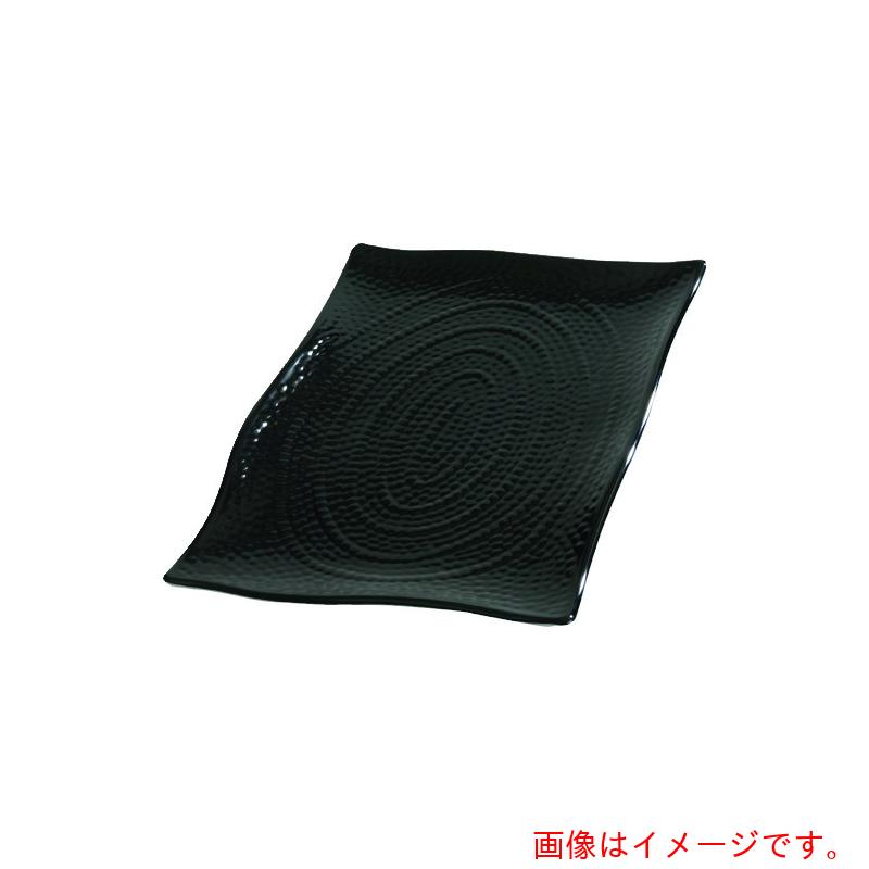 遠藤商事（TKG）　ＣＡＲＬＩＳＬＥ（カーライル）　テラテクスチャード　レクタングルプラター　Ｌ　ブラック　４４５２４　【品番：NTL0306】｜住設プロ　店