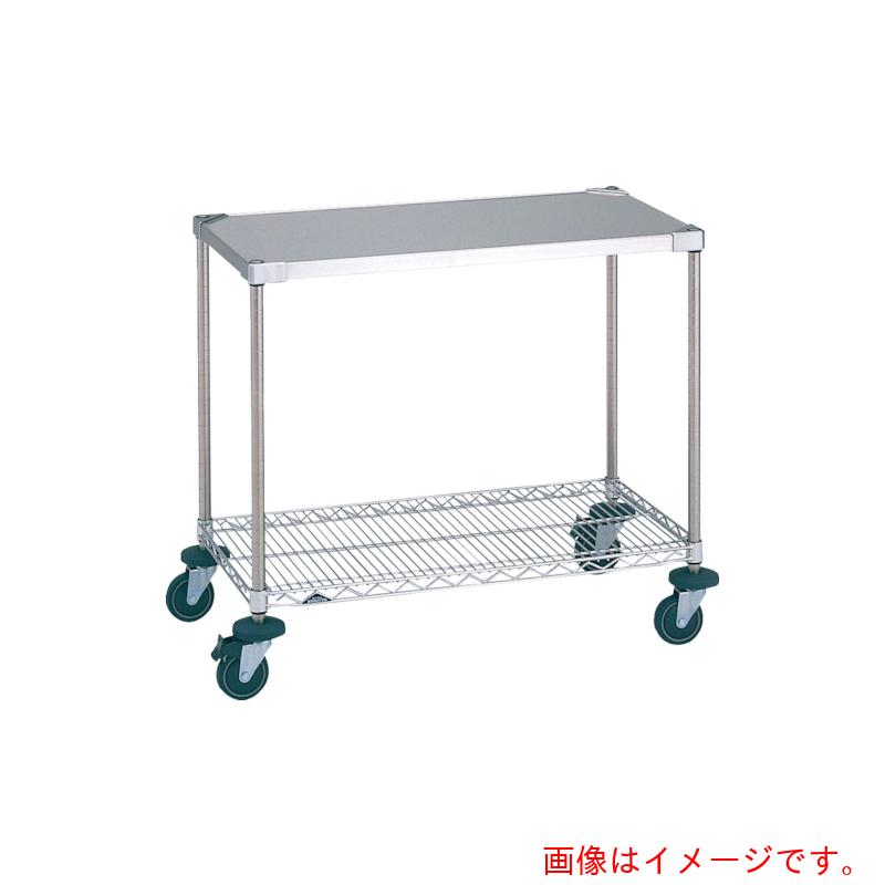 【別途貨物輸送あり】エレクター ERECTA ステンレスエレクターワーキングカート１型 間口９１１×奥ふかさ４６１×高さ８１２ 【品番：2SWT2B-S】
