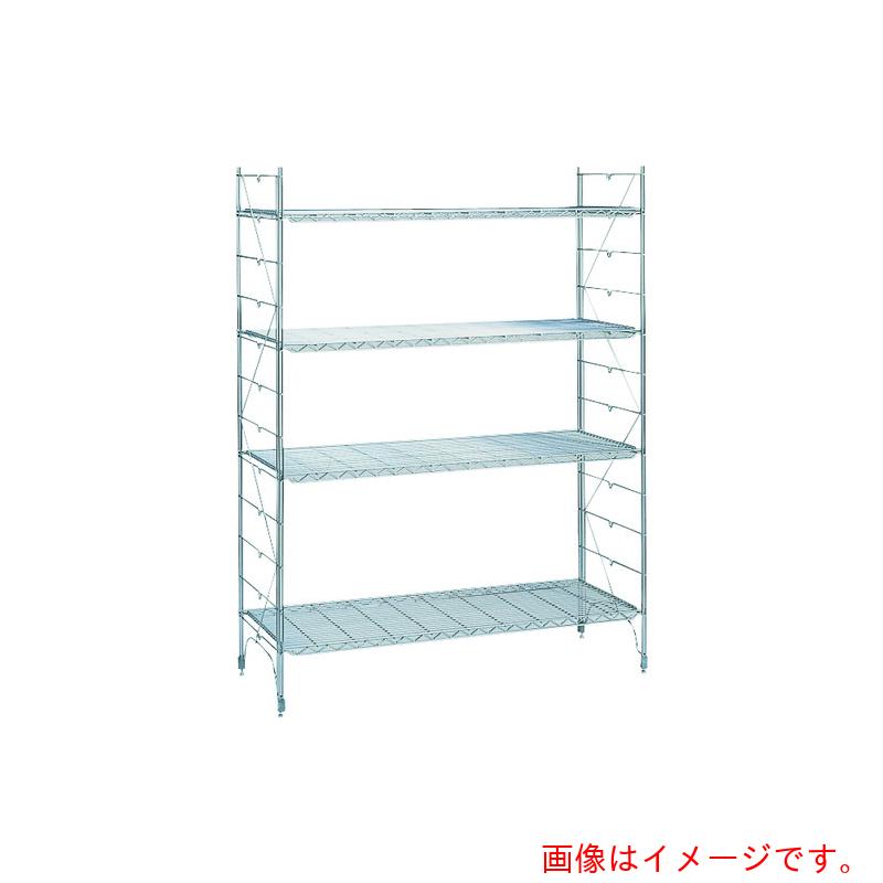 【別途貨物輸送あり】エレクター ERECTA 百貨店続きもの・４３０ソリッドシェルフ 間口１５１９粍×奥ふかさ６１４粍×高さ１３８４粍 ＤＢ付 ６段 【品番：LSS1520 P2200W-6】