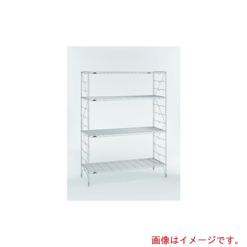 【別途送料あり】エレクター　ERECTA　ファーストシリーズ・ワイヤーシェルフ　Ｍ１２２０　間口１２１３ｍｍ×奥行４５４ｍｍ×高さ１６０６ｍｍ　４段　【品番：M1220 M1580-4】
