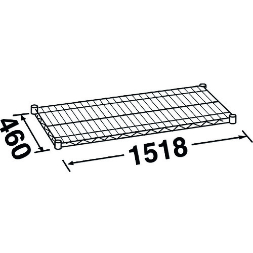 【別途送料あり】エレクター　ERECTA　エレクターシェルフ　スーパーシリーズ　ＭＳ１５２０　Ｗ１５１８ｘＤ４６０ｍｍ　【品番：MS1520】