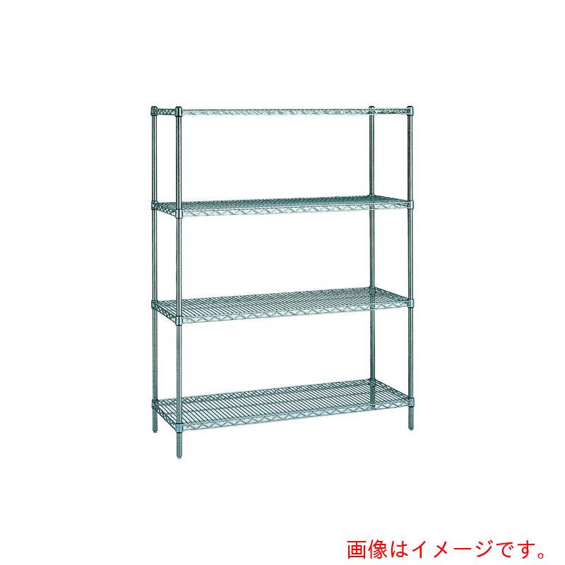 【別途送料あり】エレクター　ERECTA　スーパーシリーズ・ワイヤーシェルフ　ＭＳ９１０　間口９１０ｍｍ×奥行４６０ｍｍ×高さ１３８４ｍｍ　ＤＢ付　４段　【品番：MS910 P1390W-4】