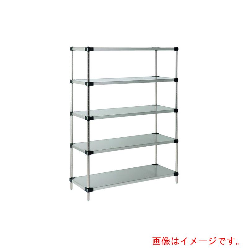 【別途貨物輸送あり】エレクター ERECTA 百貨店続きもの・４３０ソリッドシェルフ 間口１８２２粍×奥ぶかさ４６１粍×高さ２１９７粍 ＤＢ付 ５段 【品番：MSS1820 P2200W-5】