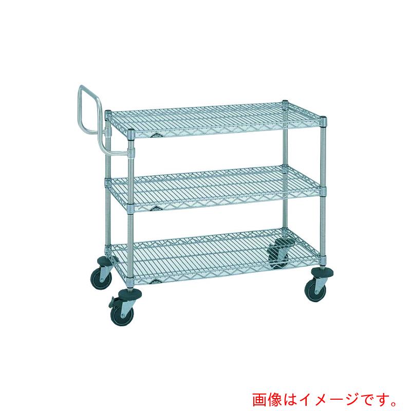 【別途貨物輸送あり】エレクター ERECTA スーパーエレクターカート 全能手押し車 間口８８０粍×奥ふかさ４６０粍×高さ１０５４粍 ３段 【品番：NBKASL】