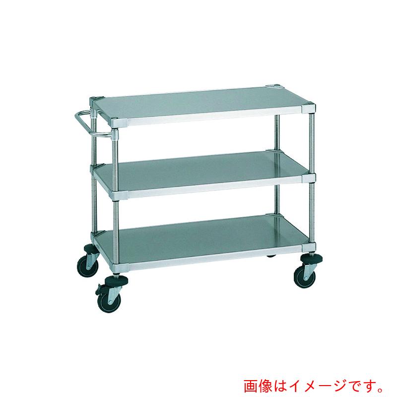 【別途送料あり】エレクター　ERECTA　ステンレスエレクターカート　ＵＴＳカート　間口６８６ｍｍ×奥行４６１ｍｍ×高さ８１５ｍｍ　３段　【品番：NSUTS0-S】