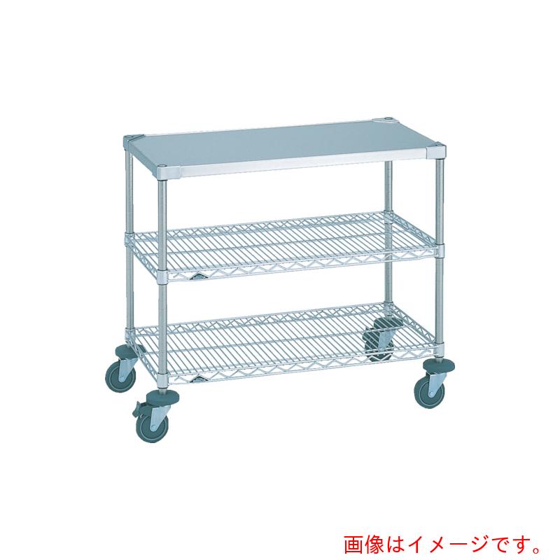 【別途送料あり】エレクター ERECTA ステンレスエレクターカート ワーキングカート2型〈ABSテーパー〉間口1213mm×奥行461mm×高さ815mm 3段 【品番:NSWT2C-S】