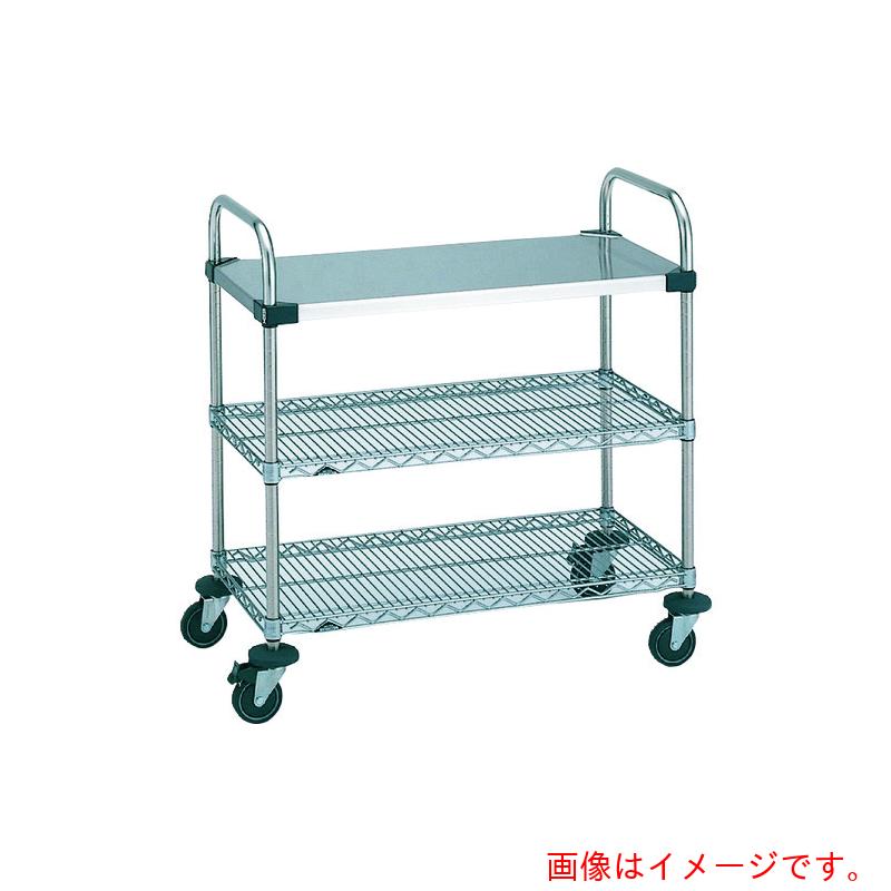 【別途送料あり】エレクター　ERECTA　スーパーエレクターカート　ＵＴＴカート１型　間口６０６ｍｍ×奥行４６１ｍｍ×高さ１０７２ｍｍ　３段　【品番：NUTT0】