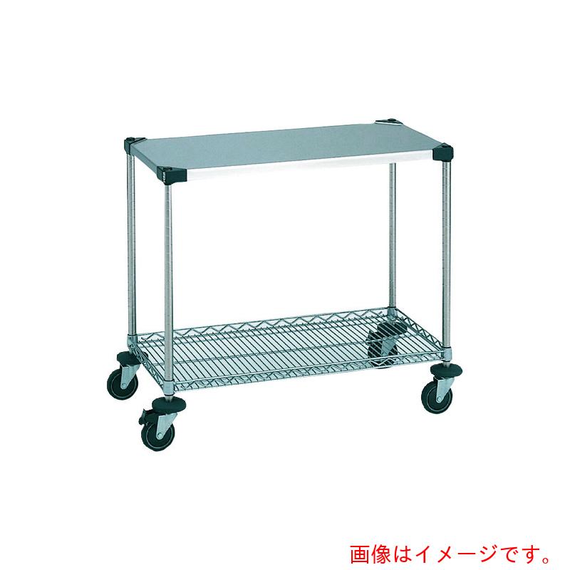【別途送料あり】エレクター　ERECTA　サイドアップエレクターカート　ワーキングカート１型　間口６０６ｍｍ×奥行４６１ｍｍ×高さ８１５ｍｍ　２段　【品番：NWT1MU-S】