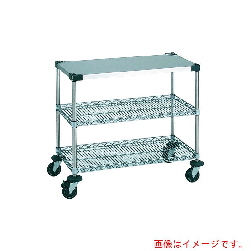 【別途送料あり】エレクター　ERECTA　サイドアップエレクターカート　ワーキングカート２型　間口１２１３ｍｍ×奥行６１４ｍｍ×高さ８１５ｍｍ　３段　【品番：NWT2FU-S】