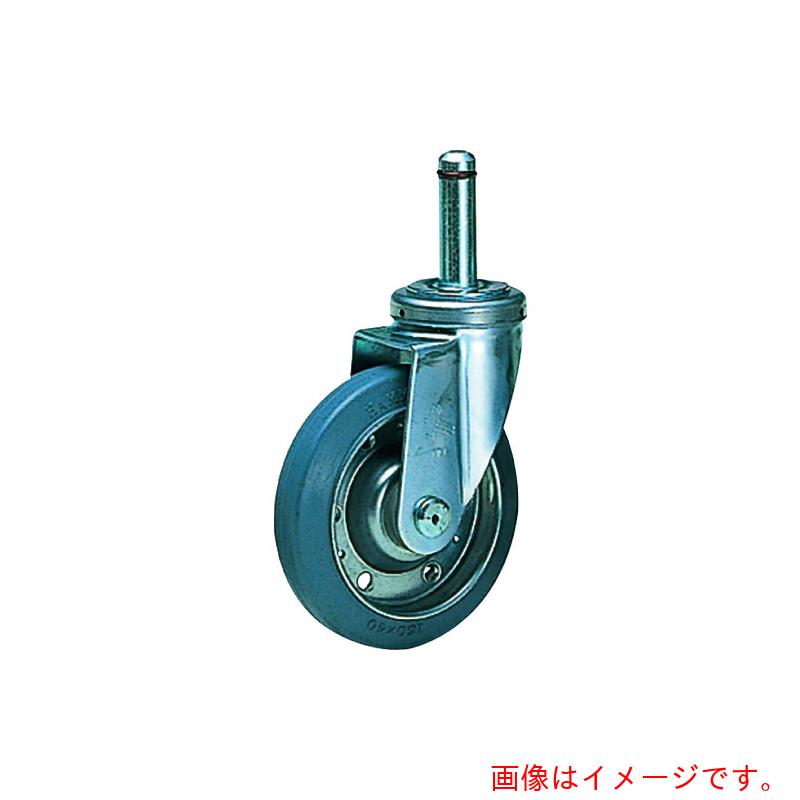 【別途送料あり】エレクター　ERECTA　キャスター　（エレクターシェルフ用）　ゴム車　φ１２５ｍｍ　ステンレス金具　【品番：R125R-S】