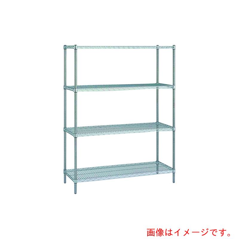 【別途貨物輸送あり】エレクター ERECTA スーパーシリーズ・ステンレスワイヤーシェルフ 間口７５８粍×奥ぶかさ４６０粍×高さ１３８４粍 ＤＢ付 ３段 【品番：SMS760 なおなお書き1390W-3】