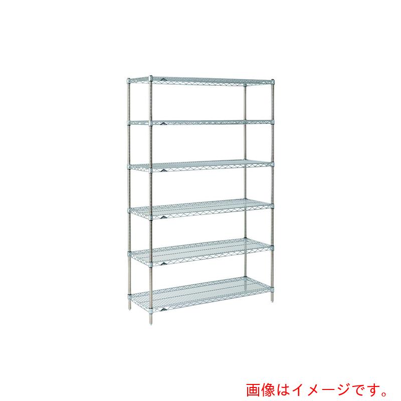 【別途送料あり】エレクター　ERECTA　スーパーシリーズ・ワイヤーシェルフ　ＳＳ１２２０　間口１２１２ｍｍ×奥行３０７ｍｍ×高さ１８９２ｍｍ　ＤＢ付　６段　【品番：SS1220 P1900W-6】