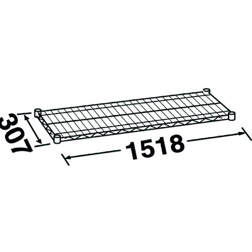 【別途貨物輸送あり】エレクター ERECTA エレクターシェルフ 百貨店続きもの ＳＳ１５２０ Ｗ１５１８ｘＤ３０７粍 【品番：SS1520】