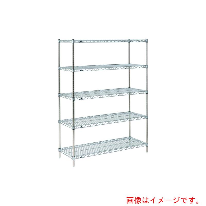 【別途送料あり】エレクター　ERECTA　スーパーシリーズ・ワイヤーシェルフ　ＳＳ７６０　間口７５８ｍｍ×奥行３０７ｍｍ×高さ１３８４ｍｍ　ＤＢ付　５段　【品番：SS760 P1390W-5】