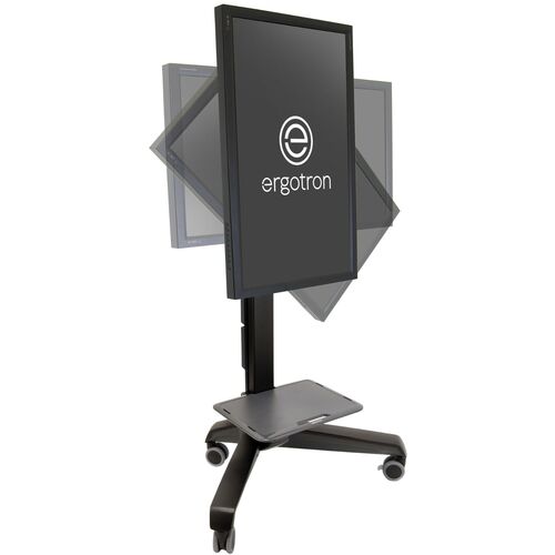 【別途送料あり】ergotron　エルゴトロンジャパン　Ｎｅｏ－Ｆｌｅｘ　モバイル　メディアセンター　ＬＤ　ブラック　２７～６０インチ（１１．３～２２．７ｋｇ）まで　ＶＥＳＡ規格対応　【品番：24-190-085】