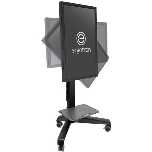 【別途送料あり】ergotron　エルゴトロンジャパン　Ｎｅｏ－Ｆｌｅｘ　モバイル　メディアセンター　ＶＨＤ　ブラック　３７～７５インチ（２２．７～４０．８ｋｇ）まで　ＶＥＳＡ規格対応　【品番：24-191-085】