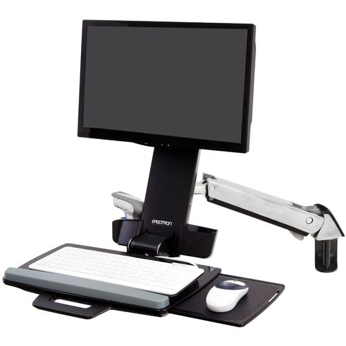 ergotron エルゴトロンジャパン ＳｔｙｌｅＶｉｅｗ 昇降式ジャズバンド手 軽銀 ２４in（１３．２ｋｇ）まで ＶＥＳＡ標準尺度相応う 【品番：45-266-026】