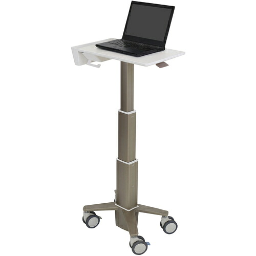 【別途貨物輸送あり】ergotron エルゴトロンジャパン ＣａｒｅＦｉｔ Ｓｌｉｍ ラップトップカート 白いこと／ウォーム薄墨色 １７．３in（５．４ｋｇ）まで 【品番：C50-1100-0】