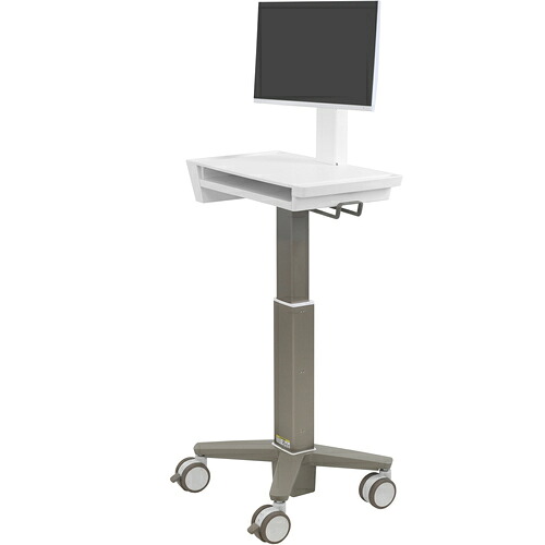 【別途貨物輸送あり】ergotron エルゴトロンジャパン ＣａｒｅＦｉｔ Ｓｌｉｍ ＬＣＤ手押し車 白いこと／ウォーム薄墨色 ２７in（１４．５ｋｇ）まで ＶＥＳＡ判定基準相応う 【品番：C50-3500-0】