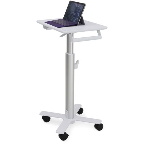 【別途送料あり】ergotron　エルゴトロンジャパン　ＳｔｙｌｅＶｉｅｗ　Ｍｉｃｒｏｓｏｆｔ　Ｓｕｒｆａｃｅ用カート　ＳＶ１０　ホワイト　１２インチ（３．６ｋｇ）まで　【品番：SV10-1800-0】