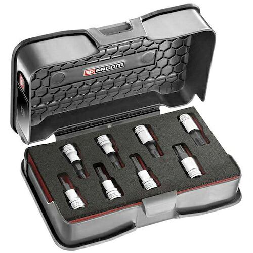 FACOM ソケット書き割り ＪＴＭ．Ｊ８ＭＧＲＰＰＢ ３／８ メトリクス六角形ＯＧＶ ＧＲＩＰビット３粍－１１粍 【品番：JTM.J8MGRPPB】