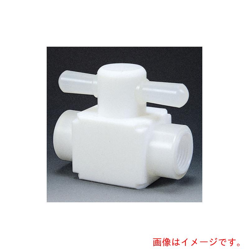 フロンケミカル フッ素樹脂（ＰＴＦＥ）メス二方バルブ圧入型 ＲＣ１／２ 【品番：NR0006-003】