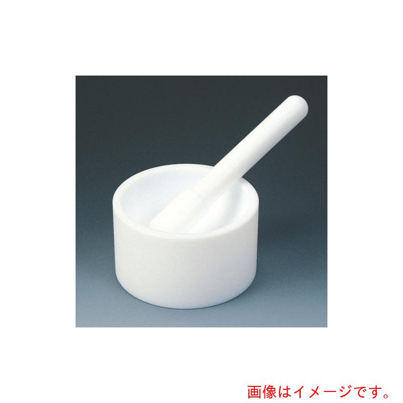 【別途貨物輸送あり】フロンケミカル フッ素脂（ＰＴＦＥ） 乳鉢・乳棒書き割り ２１０×２２０×１１５ 【品番：NR0215-006】