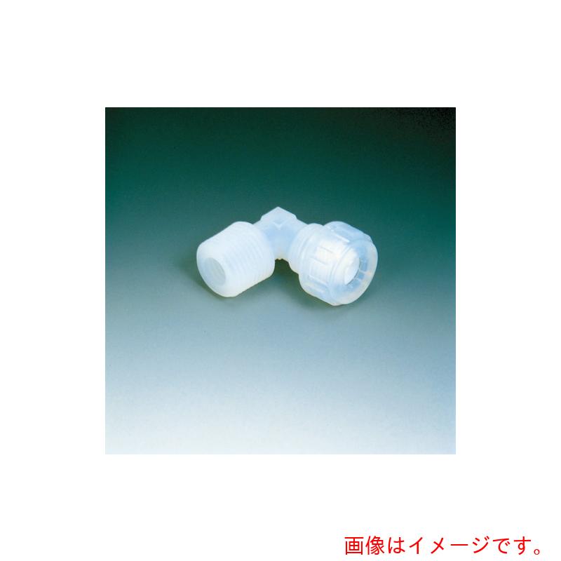フロンケミカル ＰＦＡメイル・エルボー（Ｆロックシール）ＬＦＨ１／２－Ｒ１／２ 【品番：NR1063-022】