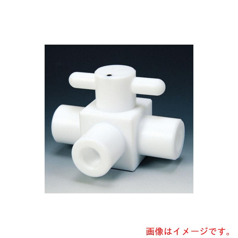 フロンケミカル チューブ継手 テフロンコンパクト三方ボールバルブ RC1/4 バイトン 【品番:NR1204-001】|住設プロ 店