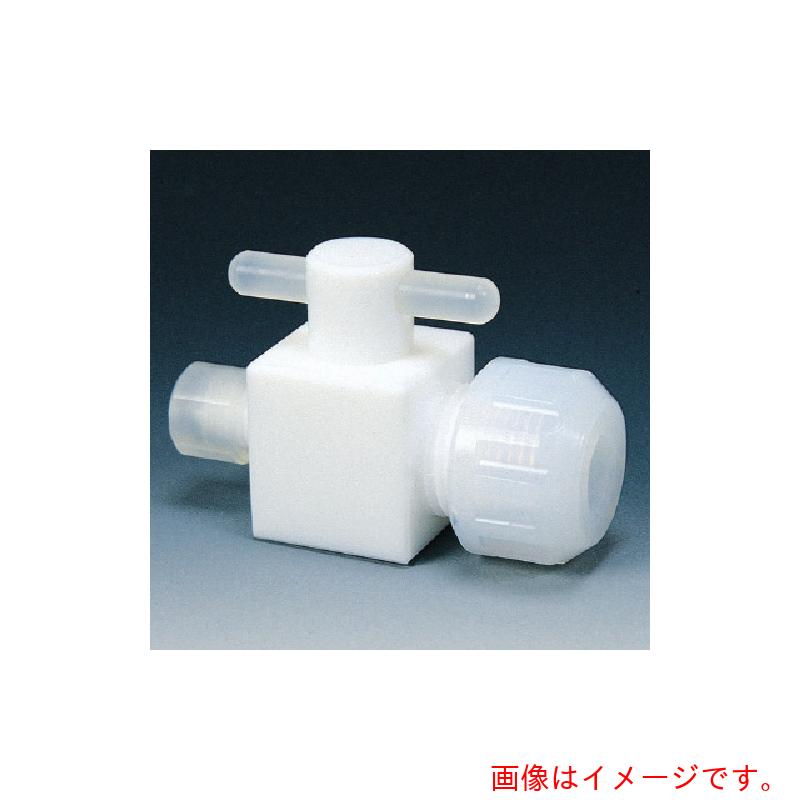 フロンケミカル　フッ素樹脂（ＰＴＦＥ）三方バルブ異径圧入型　３φ&times;６φ&times;６φ　【品番：NR1212-001】｜住設プロ　店