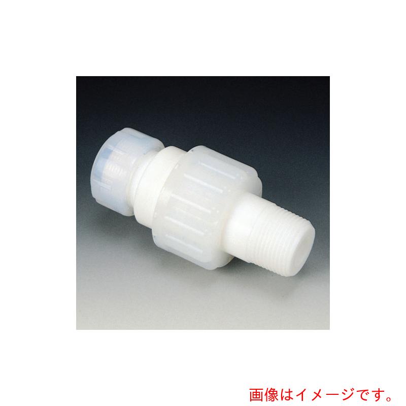 フロンケミカル　フッ素樹脂　分離型オスネジハーフユニオン　６φ×Ｒ１／４　【品番：NR1292-001】