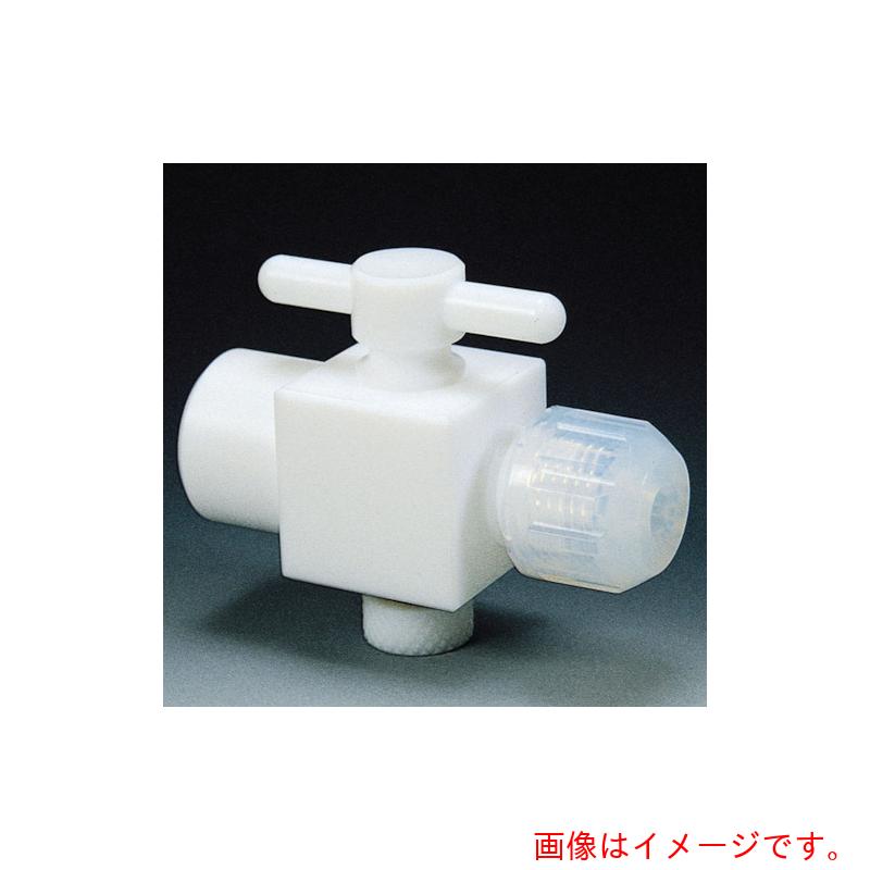 フロンケミカル フッ素樹脂（ＰＴＦＥ）二方バルブ装置用Ｂ型 ８パイ 【品番：NR1325-002】