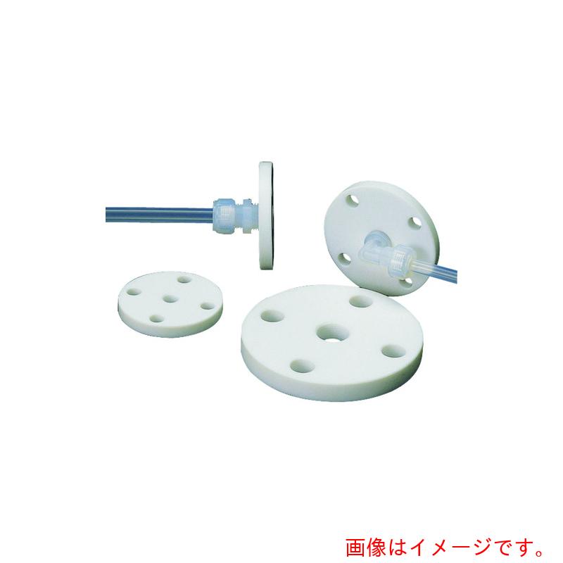 フロンケミカル　フッ素樹脂（ＰＴＦＥ）フランジ　５Ｋ×１０Ａ×Ｒｃ３／８　【5個】　【品番：NR1405-026】