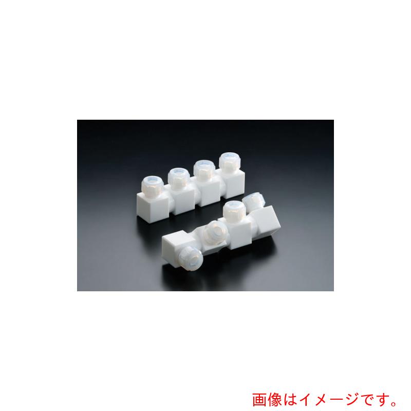 フロンケミカル　フッ素樹脂フレキシブル多連ホルダー　三連式　１２パイ　【品番：NR1656-004】