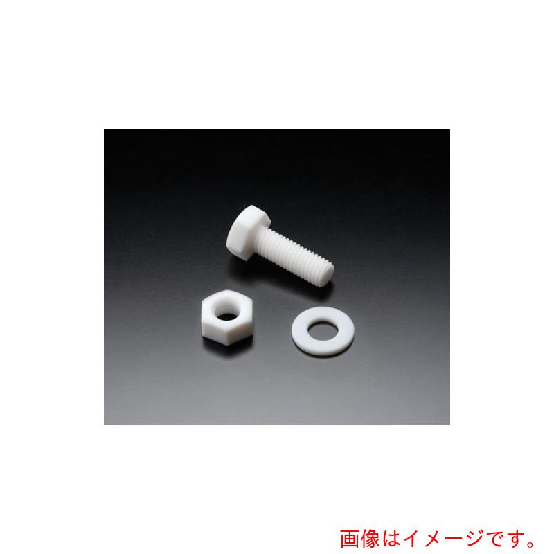 フロンケミカル　フッ素樹脂（ＰＴＦＥ）六角ボルト　Ｍ５　（１０個入）　【品番：NR1663-001】