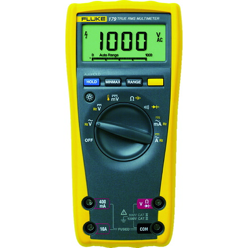 フルーク・ジャパン(FLUKE) デジタル・マルチメーター(真の実効値・バックライト仕様) 【品番:179】|住設プロ 店