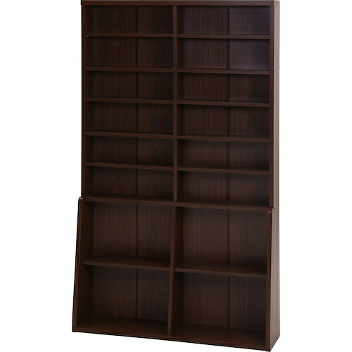【別途送料あり】不二貿易（FBC）　書棚１２０　ＢＫ－１２２０ＢＲ　【品番：67767】
