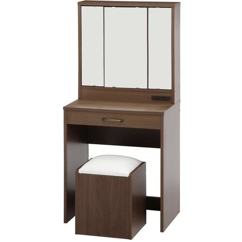 不二貿易(FBC) ドレッサー(三面鏡) スツール付き MBR 【品番:97708】|住設プロ 店