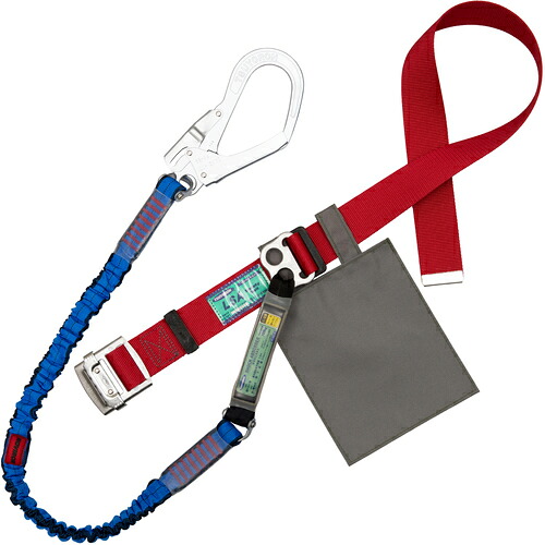藤井電工　ＴＳＵＹＯＲＯＮ　胴ベルト型墜落制止用器具（伸縮タイプ）ノビロン（ＢＬ）　赤　Ｍサイズ　ベルト幅５０ＭＭ×長さ１２００ＭＭ　【品番：TB-NV-599-R-BL-M-JAN-BP】