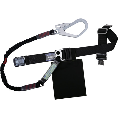 藤井電工　ＴＳＵＹＯＲＯＮ　胴ベルト型墜落制止用器具（伸縮タイプ）ノビロン（ＢＫ）　黒　Ｌサイズ　ベルト幅５０ＭＭ×長さ１４００ＭＭ　ワンタッチバックル仕様　【品番：TB-NV-OT593-BLK-BK-L-BP】