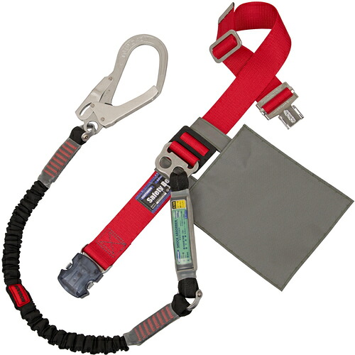 藤井電工　ＴＳＵＹＯＲＯＮ　胴ベルト型墜落制止用器具（伸縮タイプ）ノビロン（ＢＫ）　赤　Ｍサイズ　ベルト幅５０ＭＭ&times;長さ１２００ＭＭ　ワンタッチバックル仕様　【品番：TB-NV-OT593-R-BK-M-BP】｜住設プロ　店