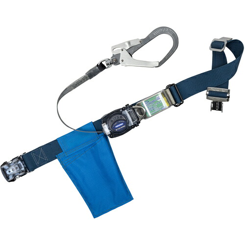 藤井電工 TSUYORON 胴ベルト型墜落制止用器具(巻取タイプ)ロック機構なし リトライト 紺 Mサイズ 幅50MM×長さ1200MM ワンタッチバックル仕様 【品番:TB-RL-OT593K-BL2-M-JAN-BP】|住設プロ 店