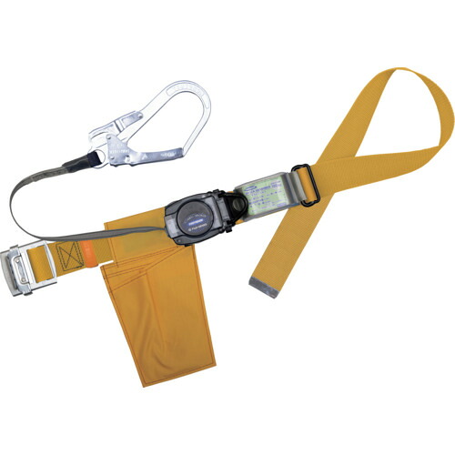 藤井電工　ＴＳＵＹＯＲＯＮ　胴ベルト型墜落制止用器具（巻取タイプ）ロック機構なし　リトラ　黄　Ｓサイズ　幅５０ＭＭ×長さ１１００ＭＭ　黄　【品番：TB-RN-590-Y-S-BX】